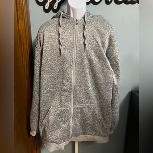 Big Ball Sports Dark Gray Sherpa Lined Hoodie Jacket
